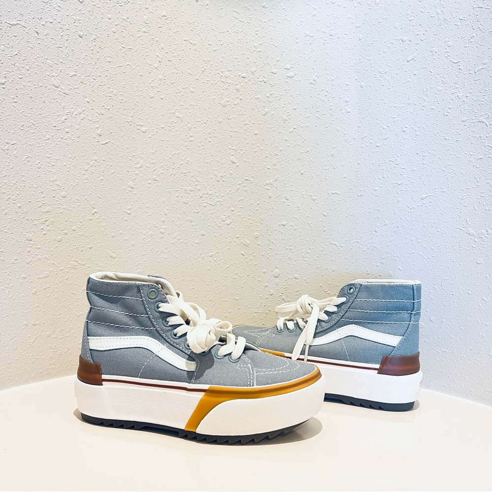 Vans SK-8 Hi Top Tapered Stacked Platform Blue Unisex Sneakers/Sz:W:5/M:3.5/NWT - Picture 9 of 16